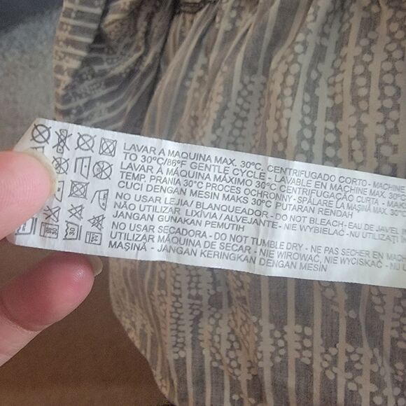 Zara Trafaluc Floral Peplum Top. Size S. - Picture 7 of 8